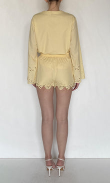 Hemant And Nandita | Bagh Cotton Shorts | Yellow