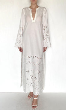 Hemant And Nandita | Bagh Organza Long Kaftan | White