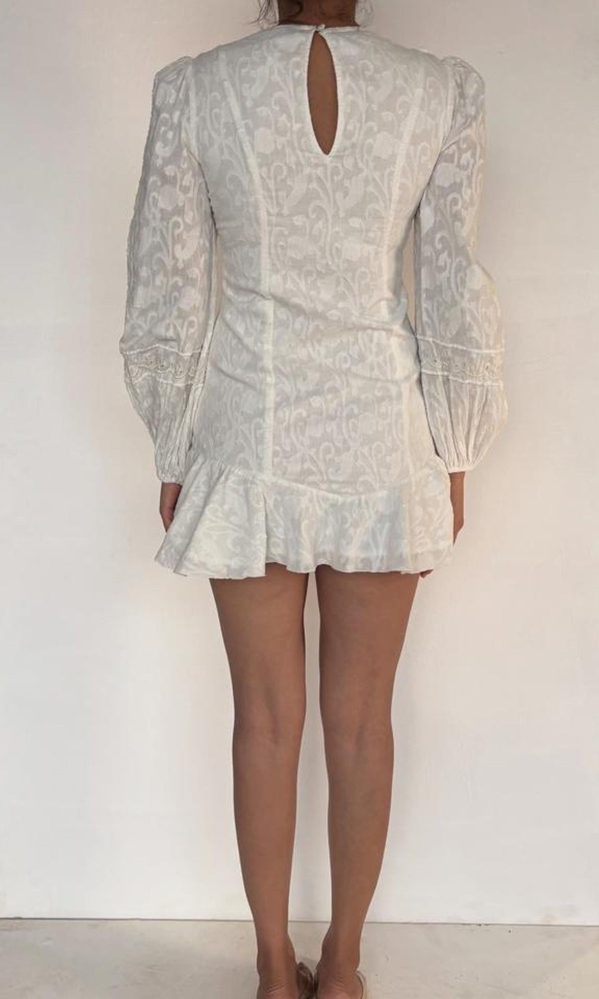 Hemant And Nandita | Brio Cotton Short Dress | White