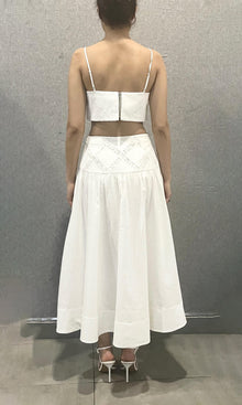 Hemant And Nandita | Dea Cotton Linen Bustier Top | Ivory