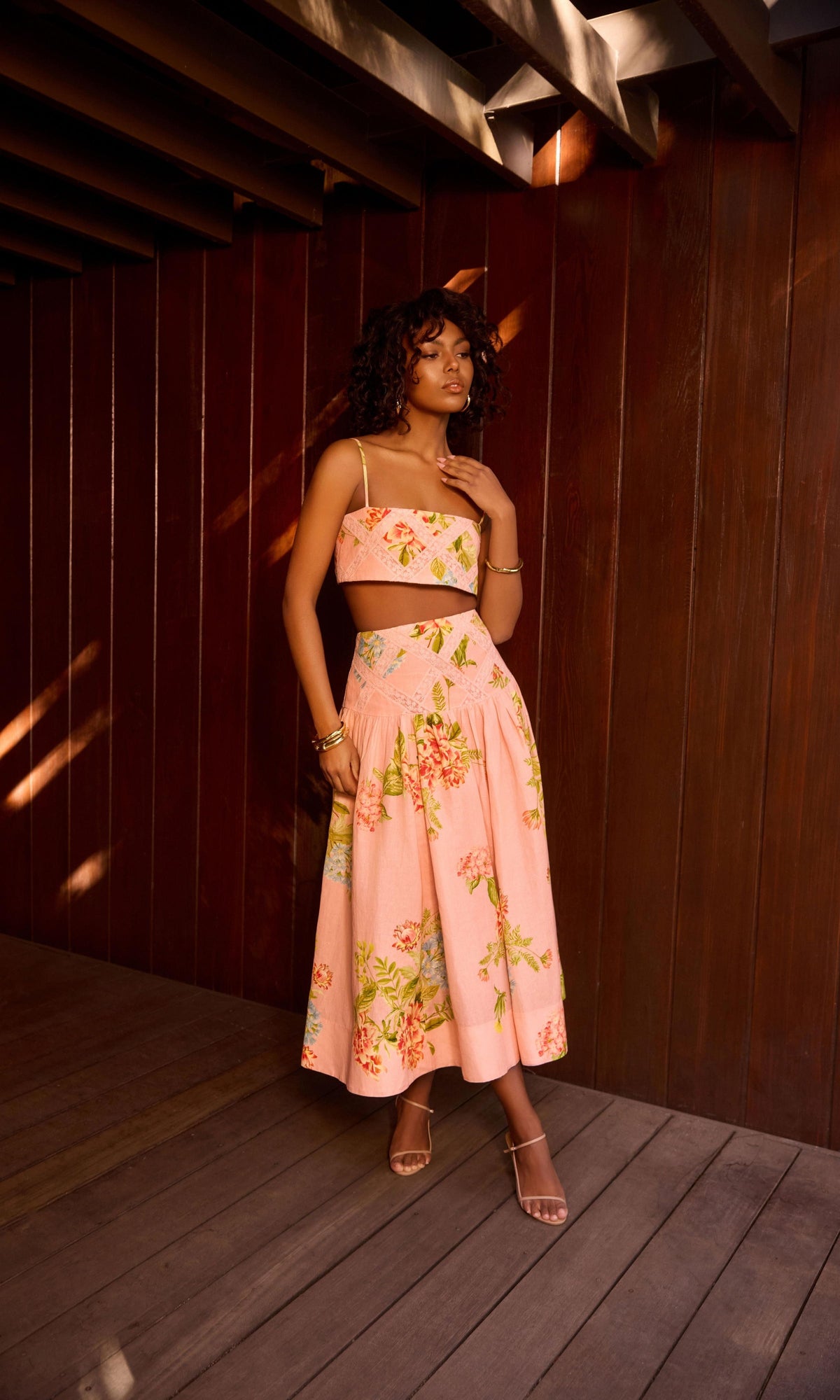Hemant And Nandita | Dhun Linen Cotton Bustier Top | Multi
