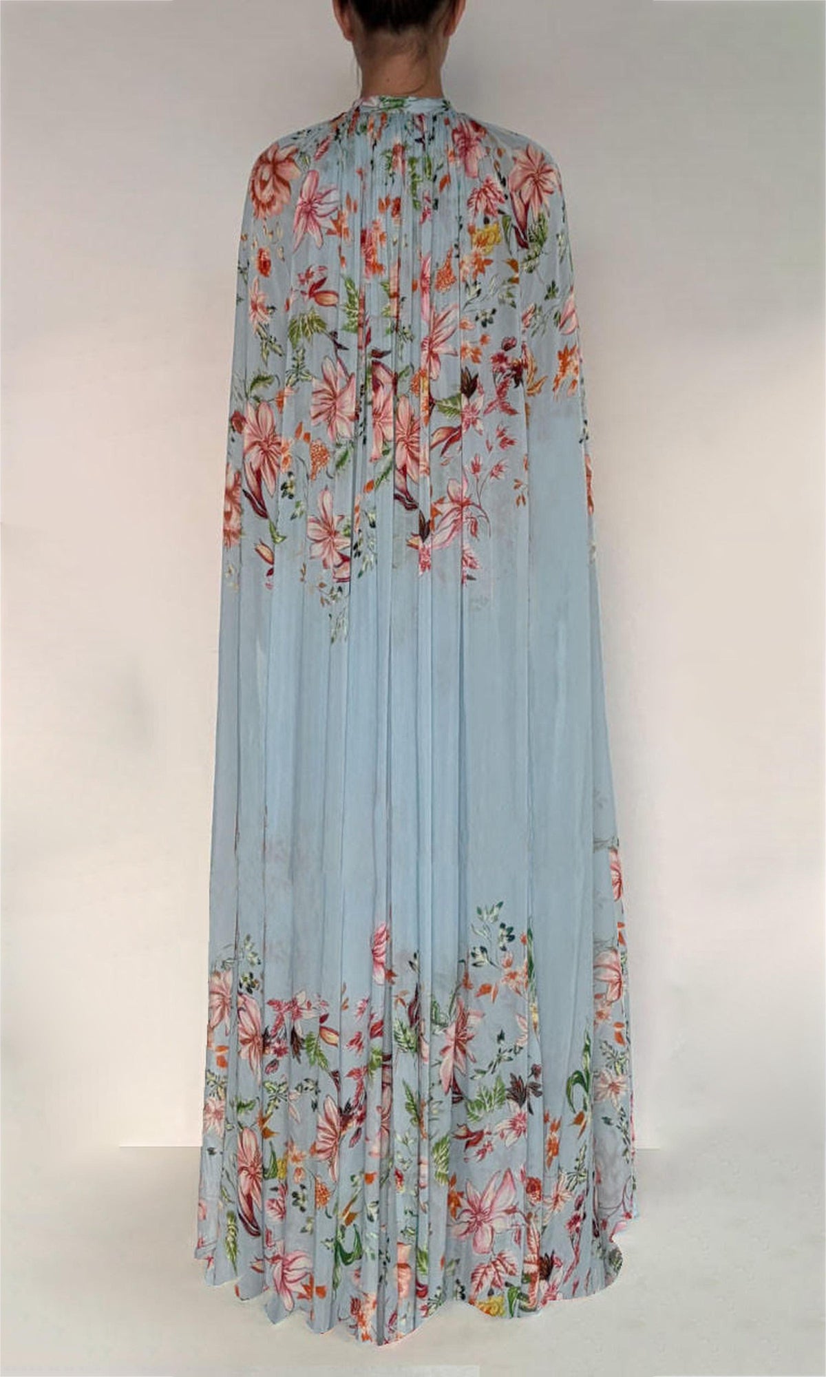 Hemant And Nandita | Elza Flat Chiffon Maxi Dress | Multi