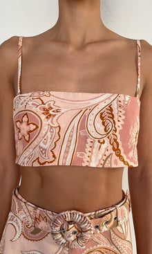 Hemant And Nandita | Fiza Cotton Bustier | Powder Pink