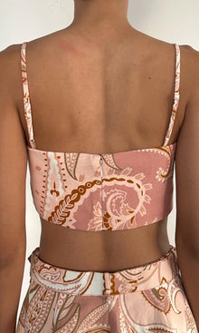 Hemant And Nandita | Fiza Cotton Bustier | Powder Pink