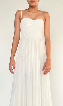 Hemant And Nandita | Inv Viscose Long Dress | White