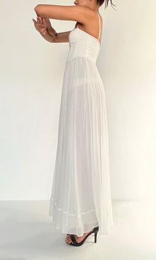 Hemant And Nandita | Inv Viscose Long Dress | White