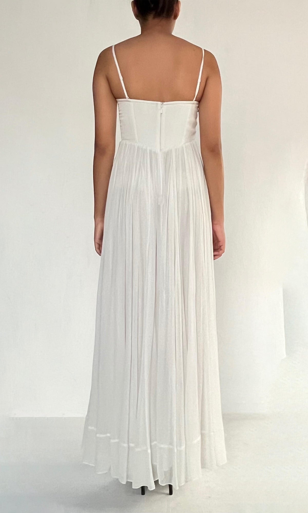 Hemant And Nandita | Inv Viscose Long Dress | White