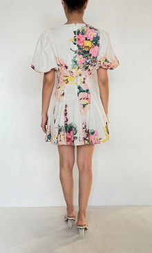 Hemant And Nandita | Inv Organza Teien Short Dress | White
