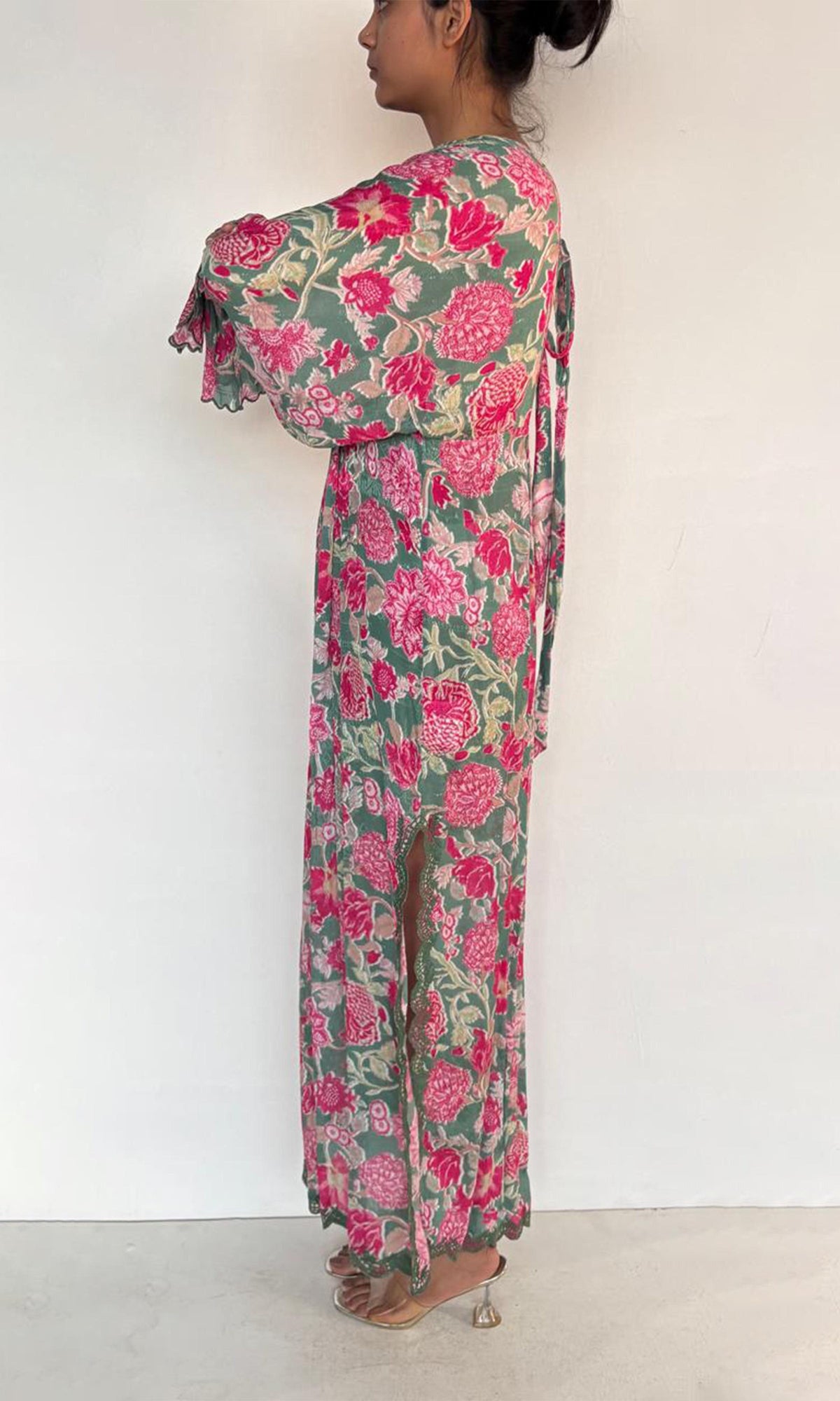 Hemant And Nandita | Inv Viscose Long Dress | Multi