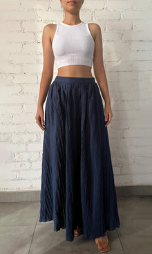 Hemant And Nandita | Inv Cotton Long Skirt | Blue