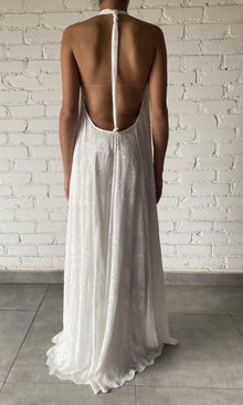 Hemant And Nandita | Nera Viscose Long Dress | White