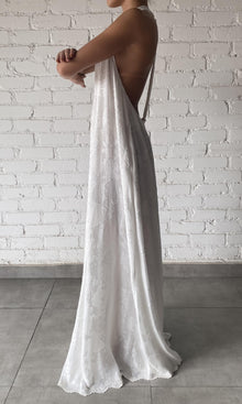Hemant And Nandita | Nera Viscose Long Dress | White