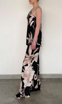 Hemant And Nandita | Niru Polyester Crepe Pants | Black