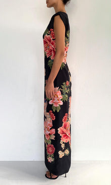 Womens | Rani Heavy Crepe Maxi Dress | Black