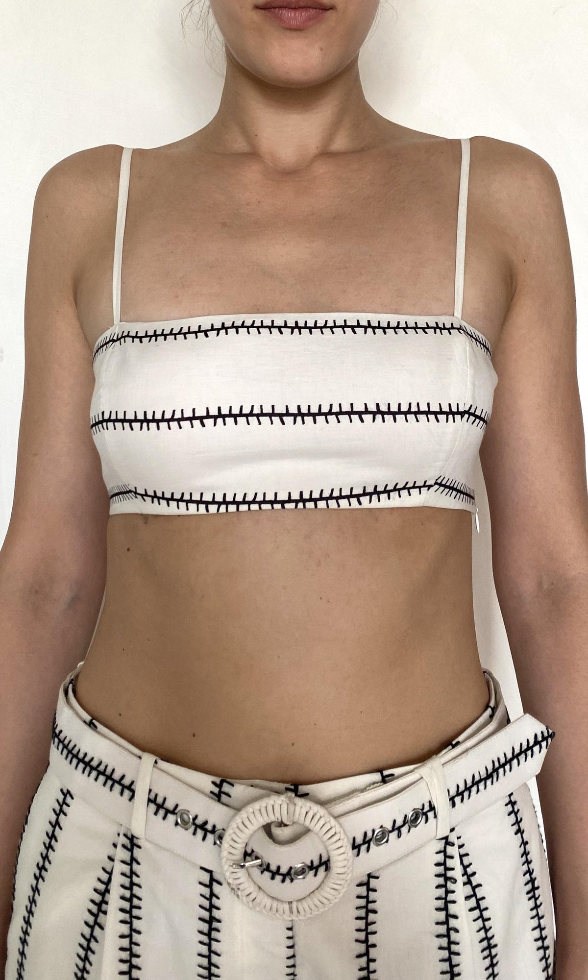 Womens | Rekh Organza Bandeau | White