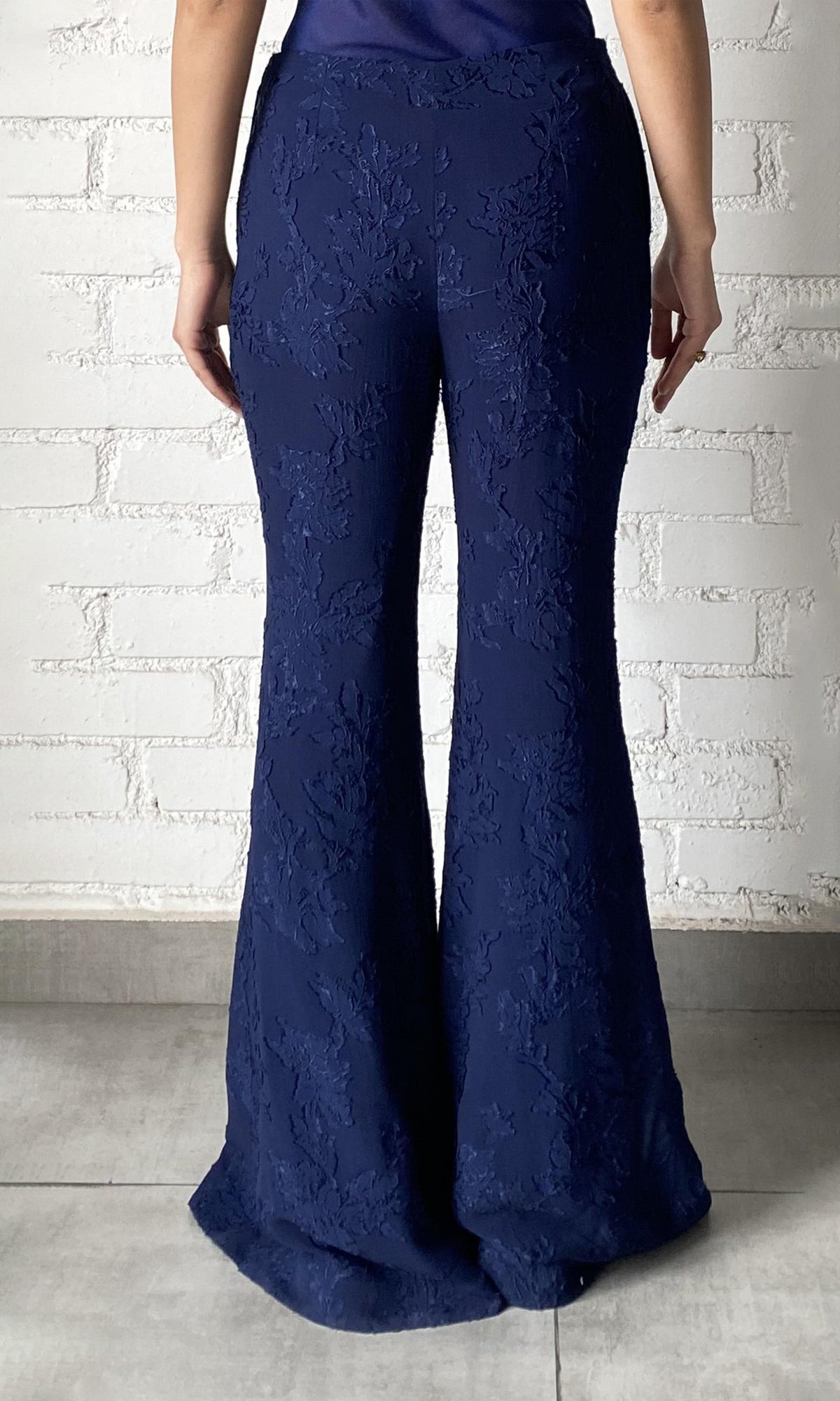 Womens | Tiya Viscose Georgette Pants | Blue