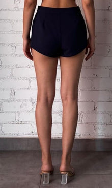 Hemant And Nandita | Tiya Polyester Crepe Lycra Shorts | Blue