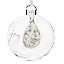 Holiday Joy Ornament | Crystal & Silver | Single