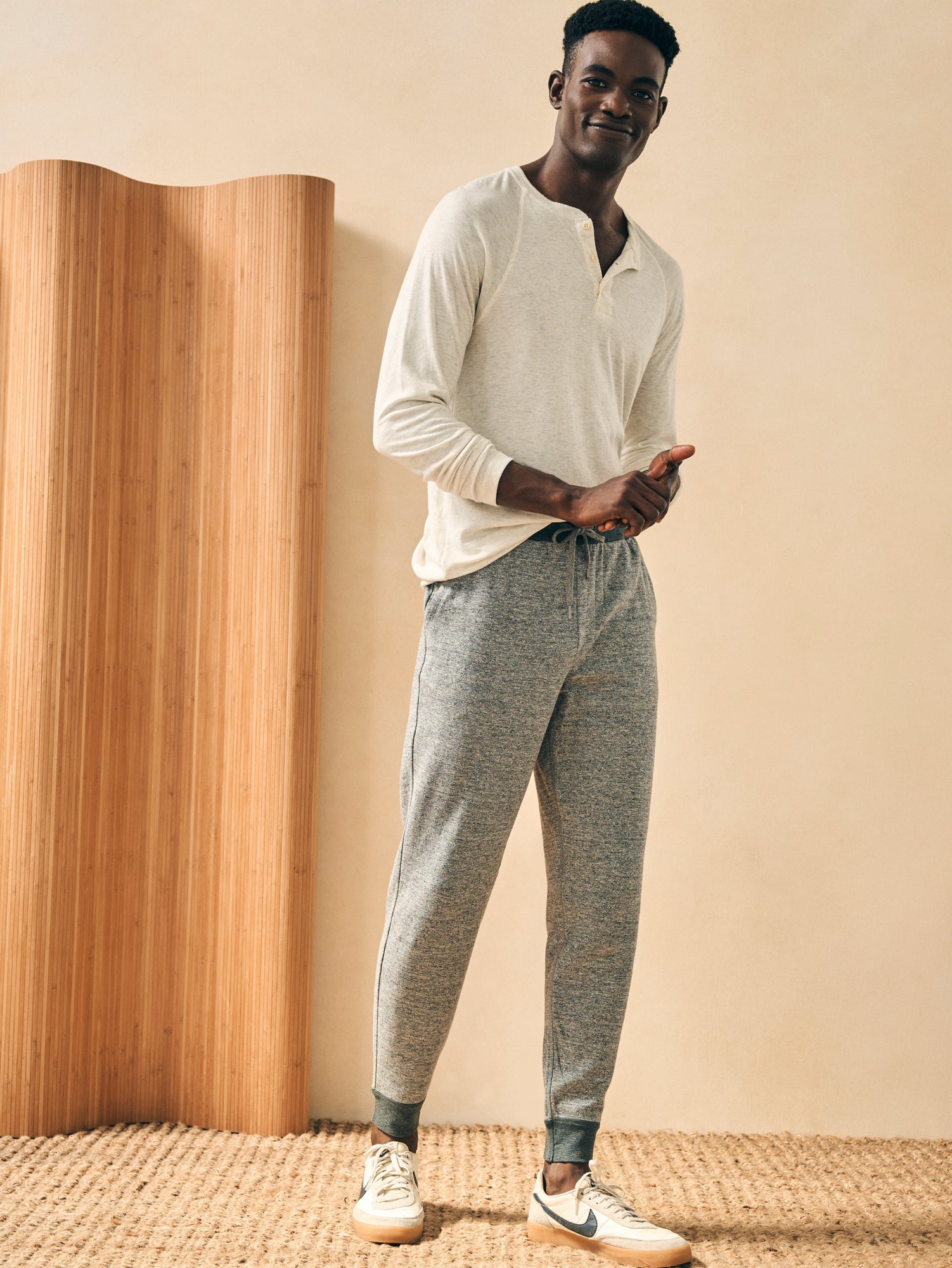 Mens - Double Knit Sweatpant | Light Carbon Heather