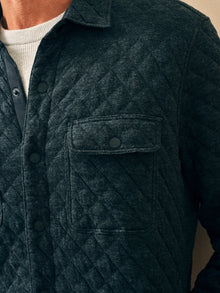 Mens - Epic Quilted Fleece CPO | Black Heather