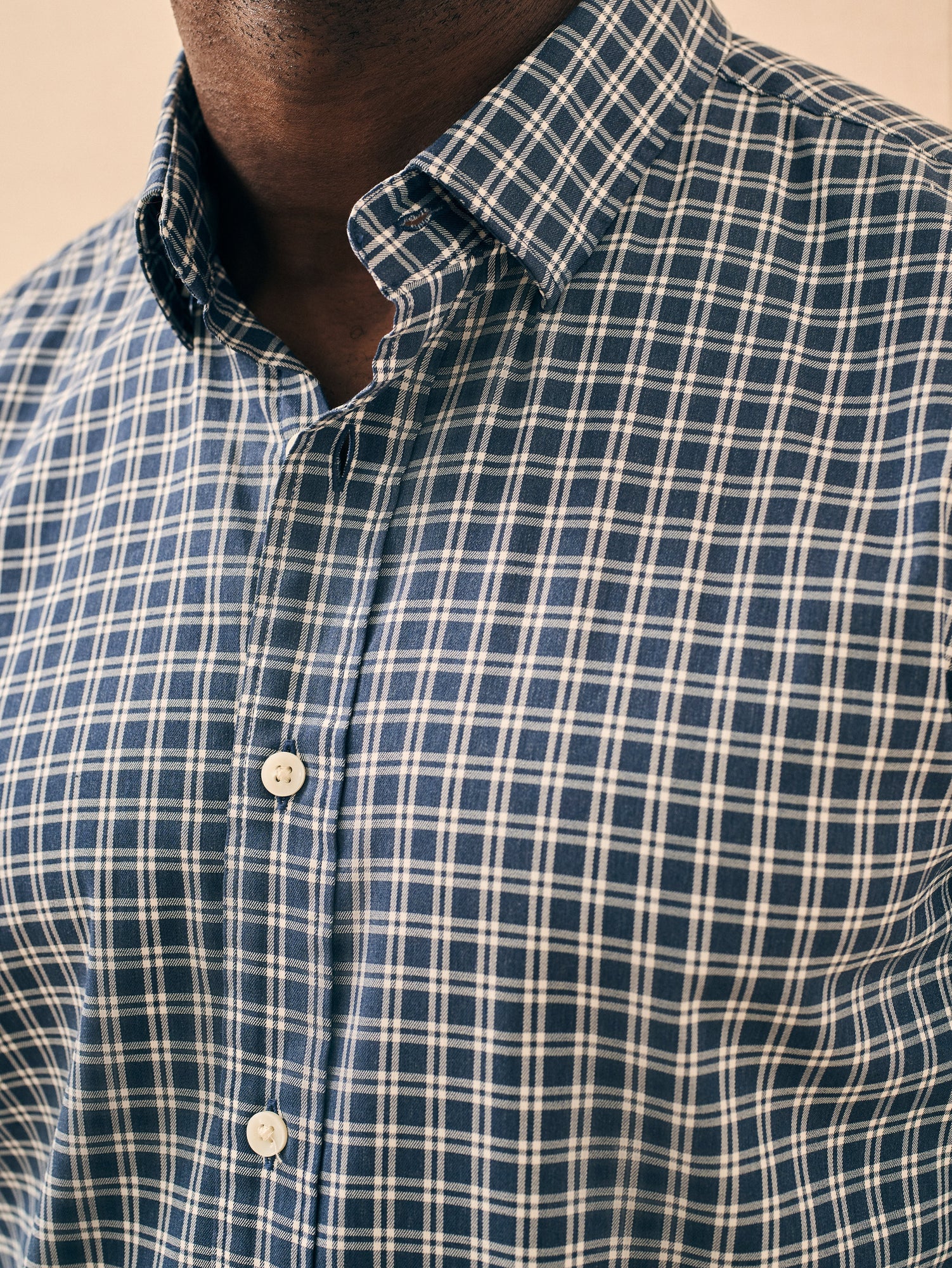 Mens - The Movement Shirt | Navy White Check