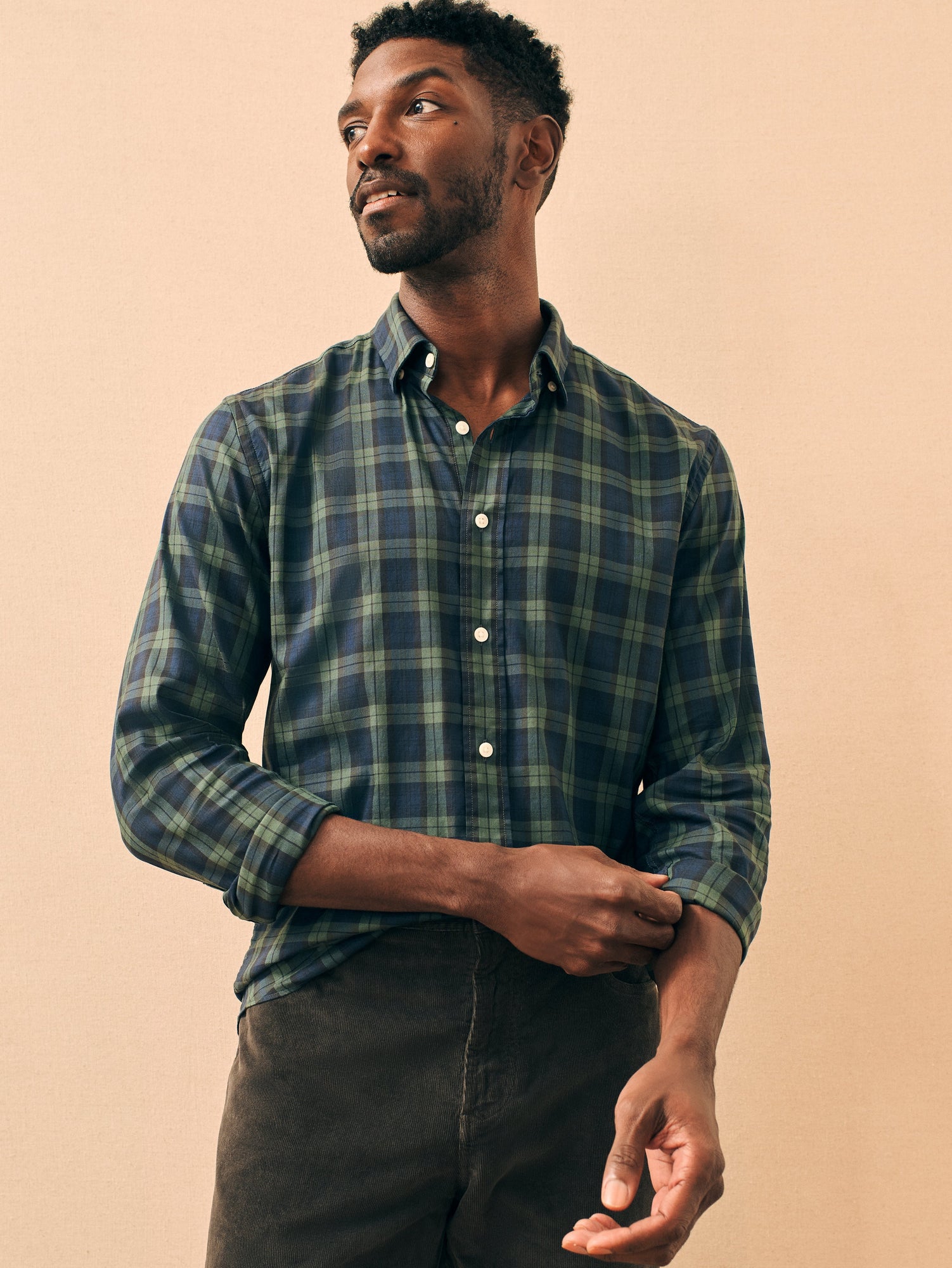 Mens - The Movement Shirt | Blackwatch Plaid