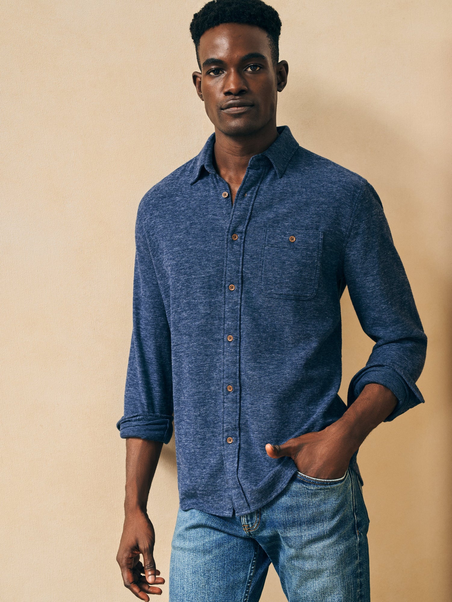 Mens - Super Brushed Flannel | Navy