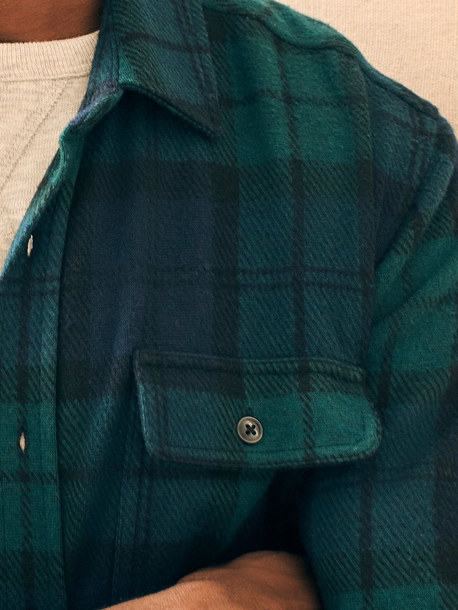 Mens - Legend  Sweater Shirt | Blackwatch Plaid