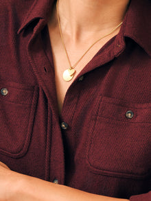 Womens - Legend Sweater Shirt | Burgundy Twill