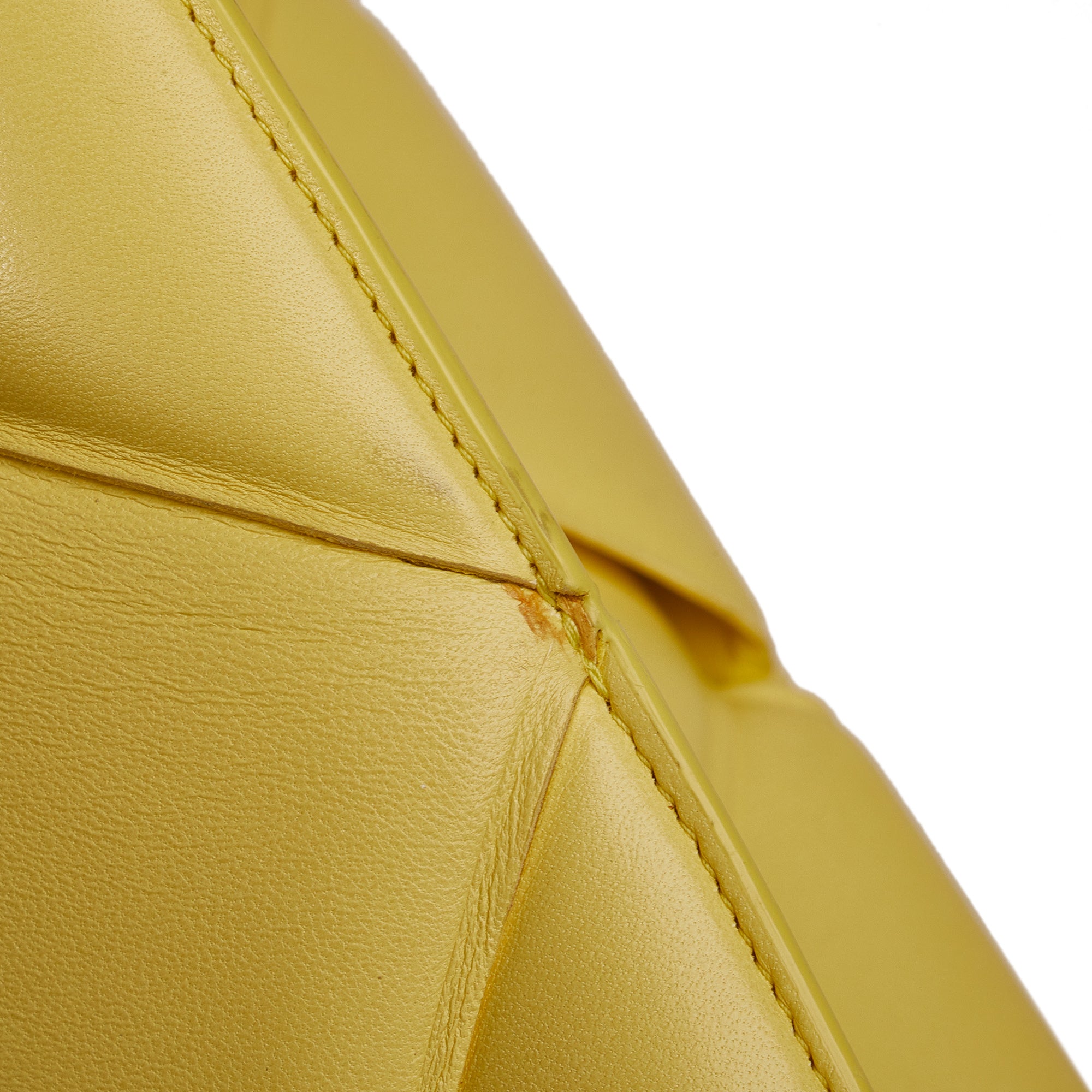 Bottega Veneta Pre-Owned Maxi Intrecciato Padded Leather Satchel | Women | Yellow