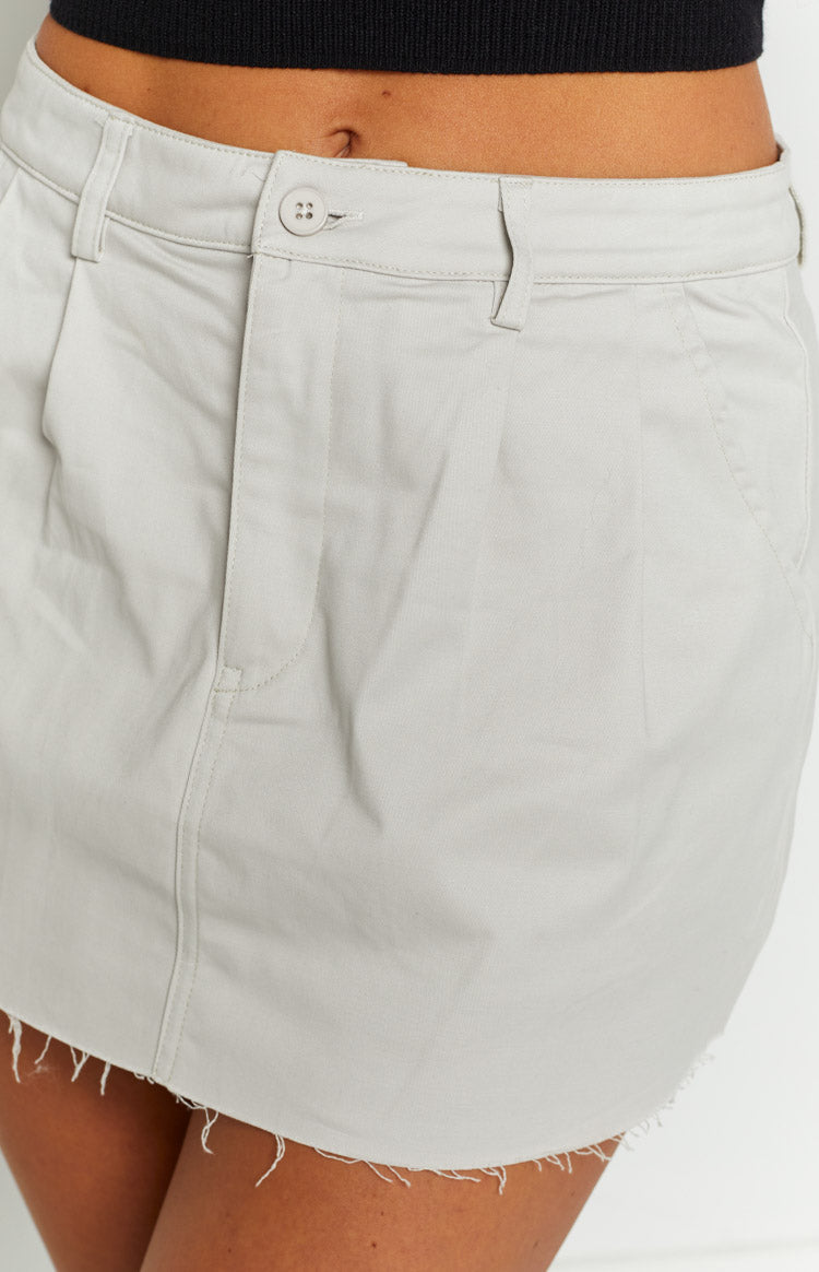 Harleigh Chino Mini Skirt | Cream