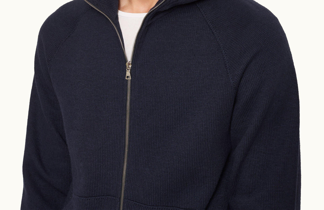 Harper Relaxed Fit Double-Faced Hooded Sweatshirt | Night Iris