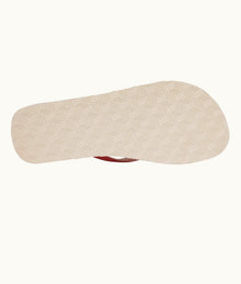 Haston O.B Logo Flip Flops | Summer Red