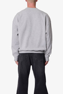 Heavy Basic Crewneck Sweater | Heather Grey