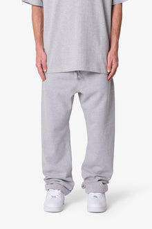 Heavy Basic Relaxed Sweatpants | Marled Grey