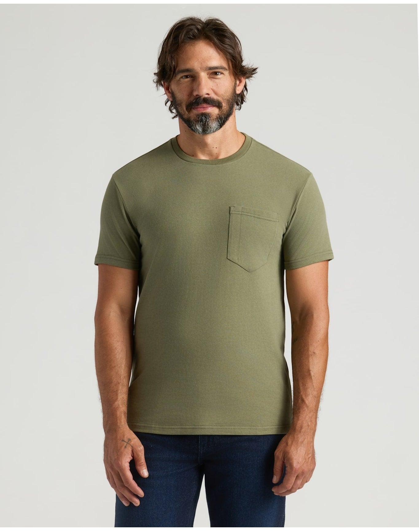 Heavyweight Pocket Crew | Military Green