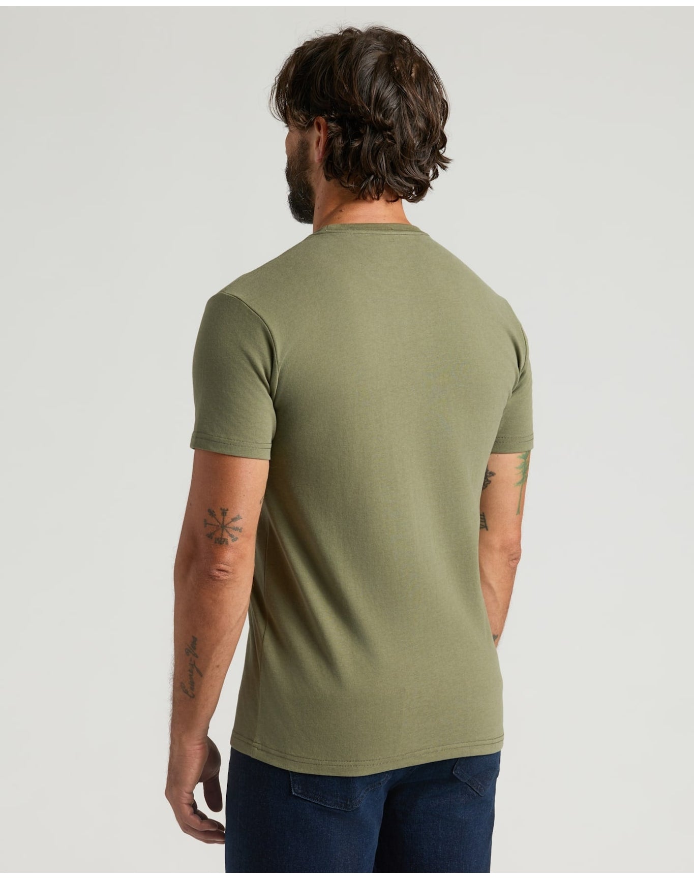 Heavyweight Pocket Crew | Military Green