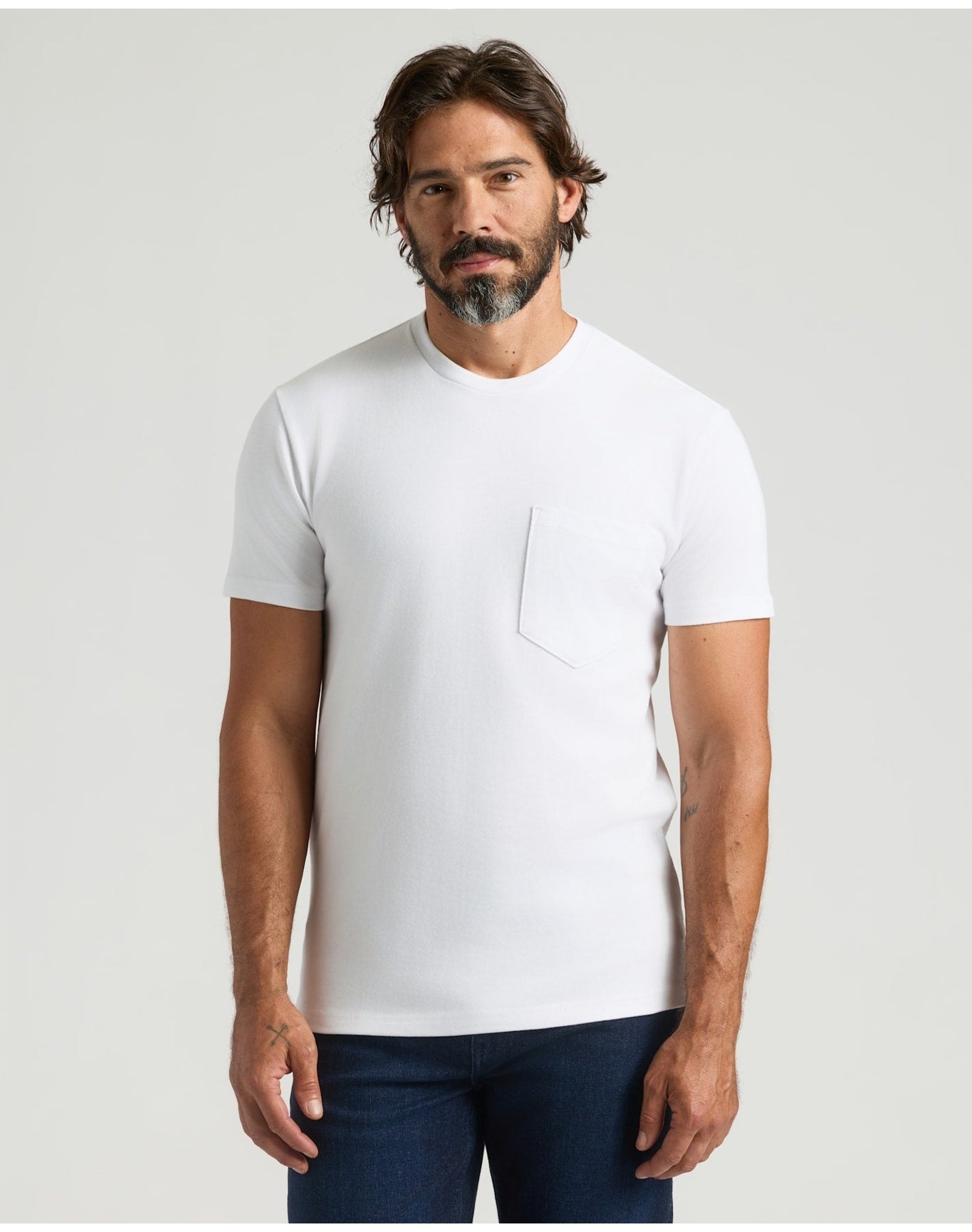Heavyweight Pocket Crew | White