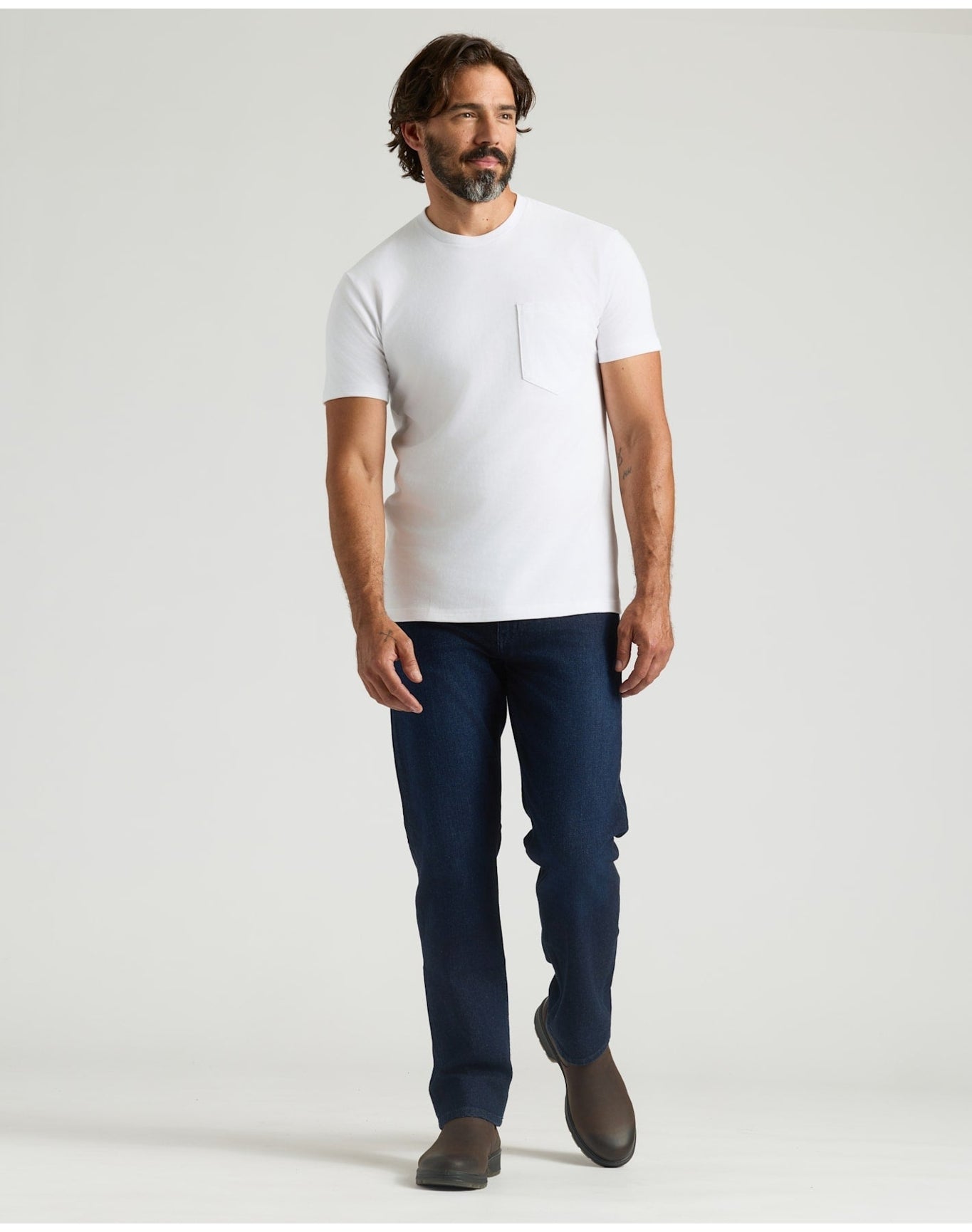 Heavyweight Pocket Crew | White