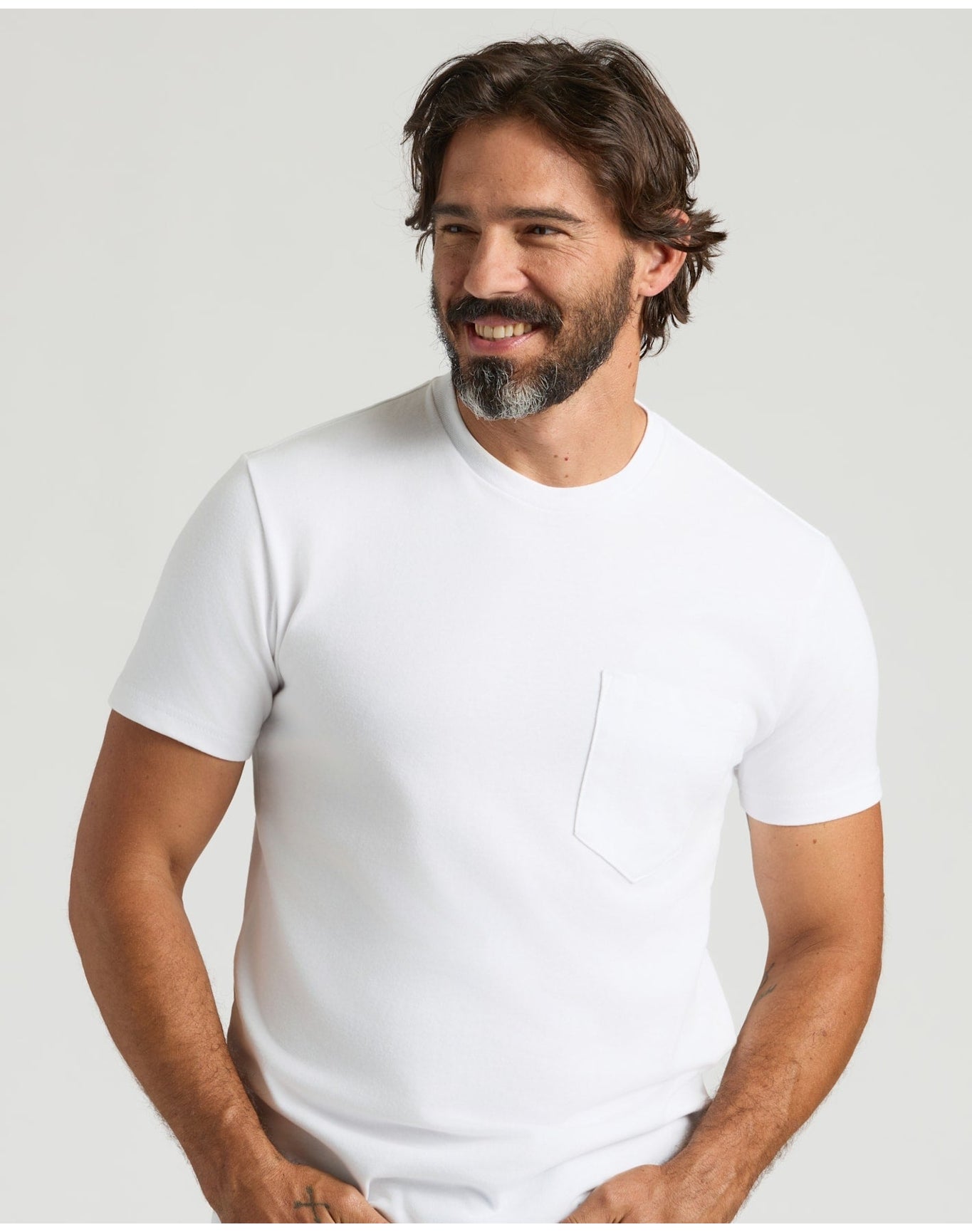 Heavyweight Pocket Crew | White
