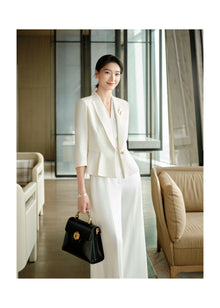 Heavyweight Silk Jacket | White