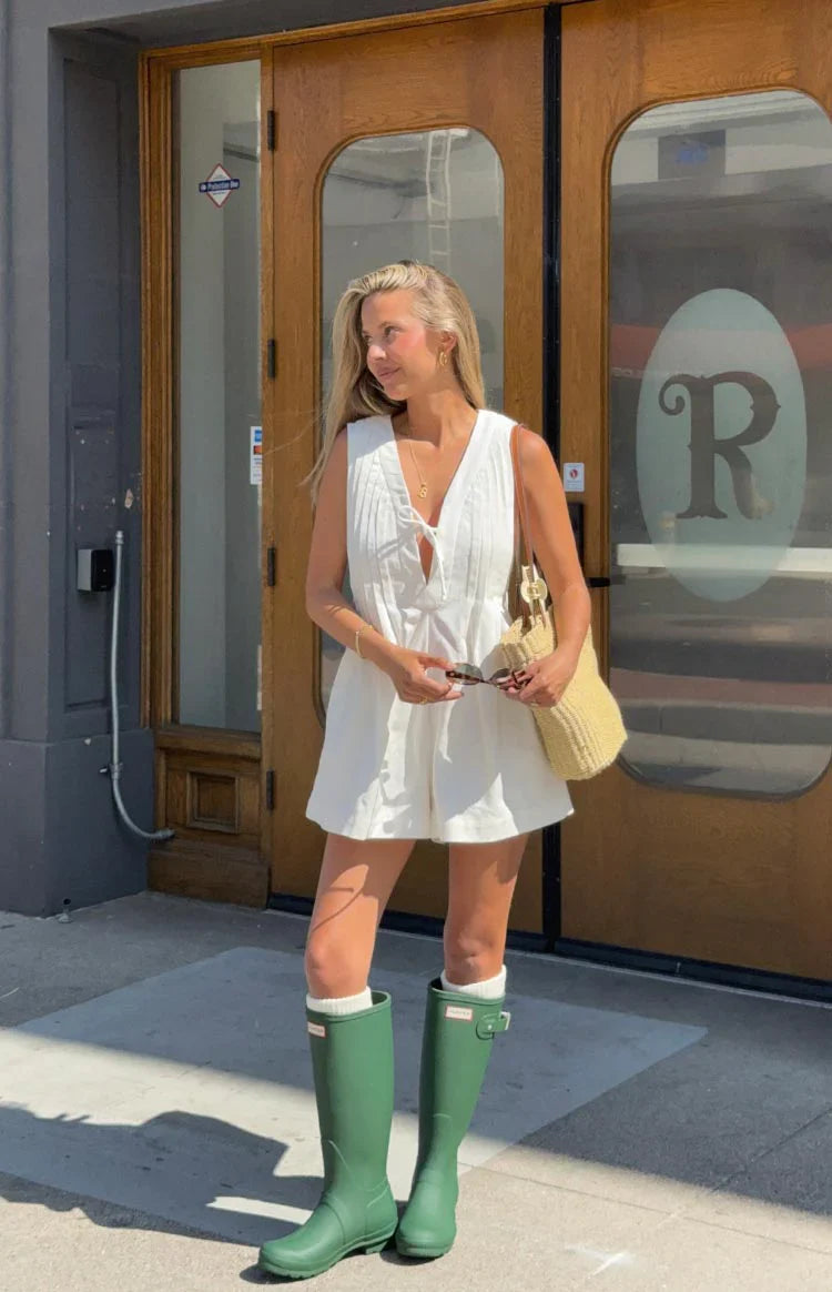 Hector Playsuit | White
