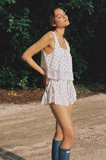 Square Neck Crop Top | Heidi Floral