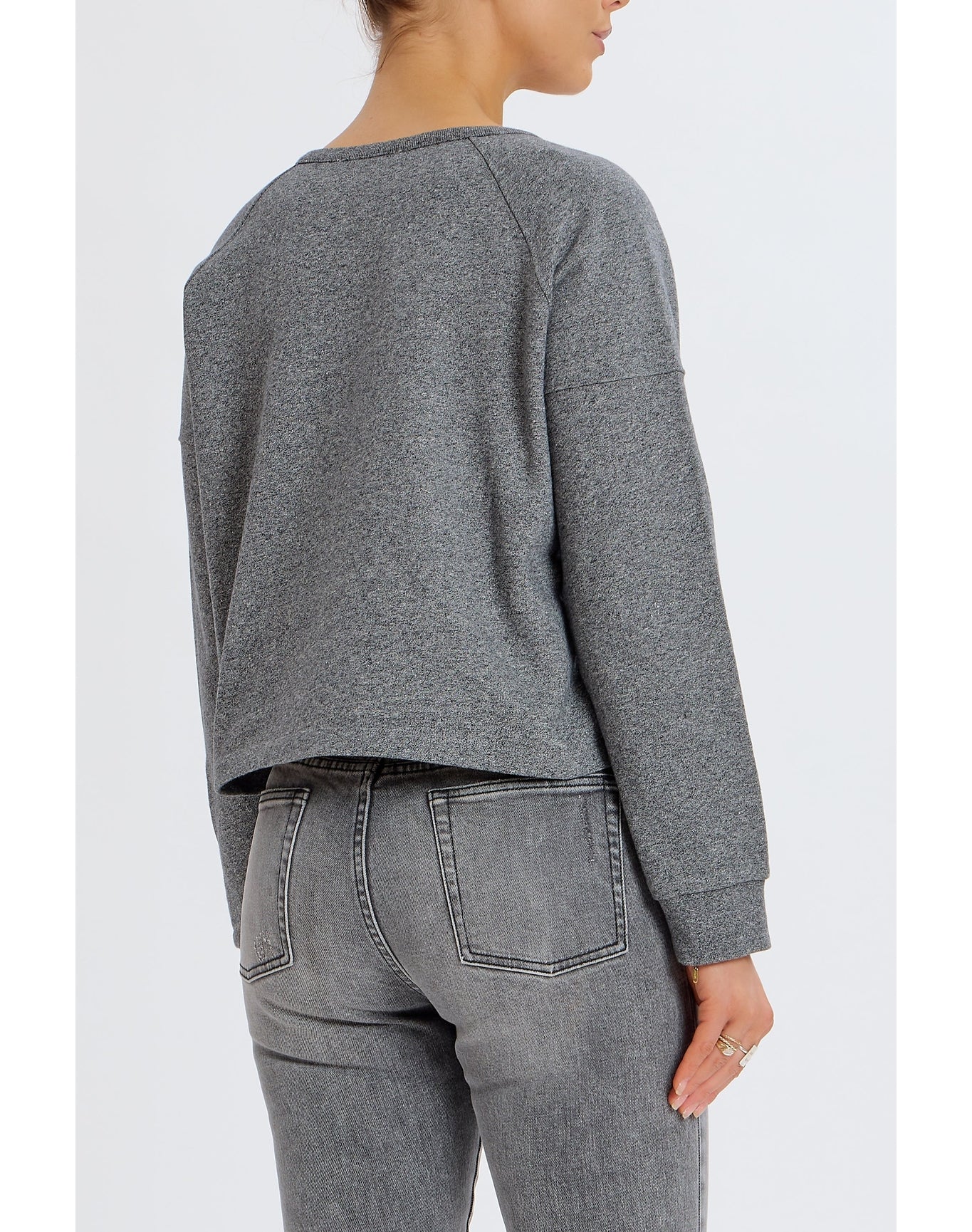 Henley Sweatshirt | Heather Gray