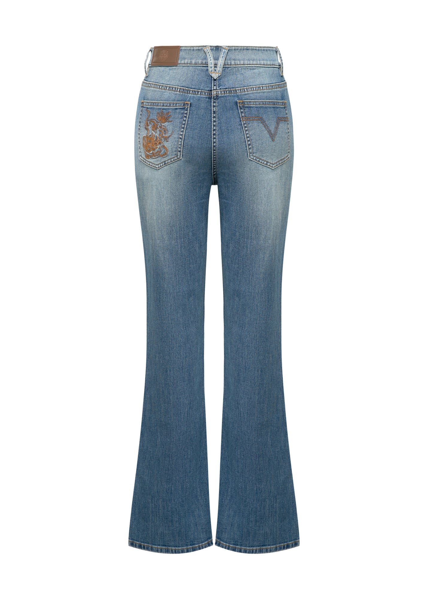 High-Waisted Flared Jeans | Blue