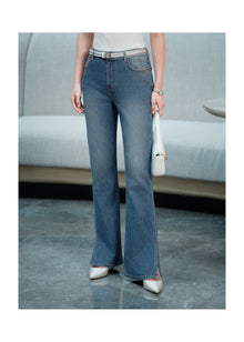 High-Waisted Flared Jeans | Blue