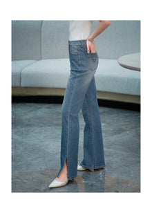 High-Waisted Flared Jeans | Blue