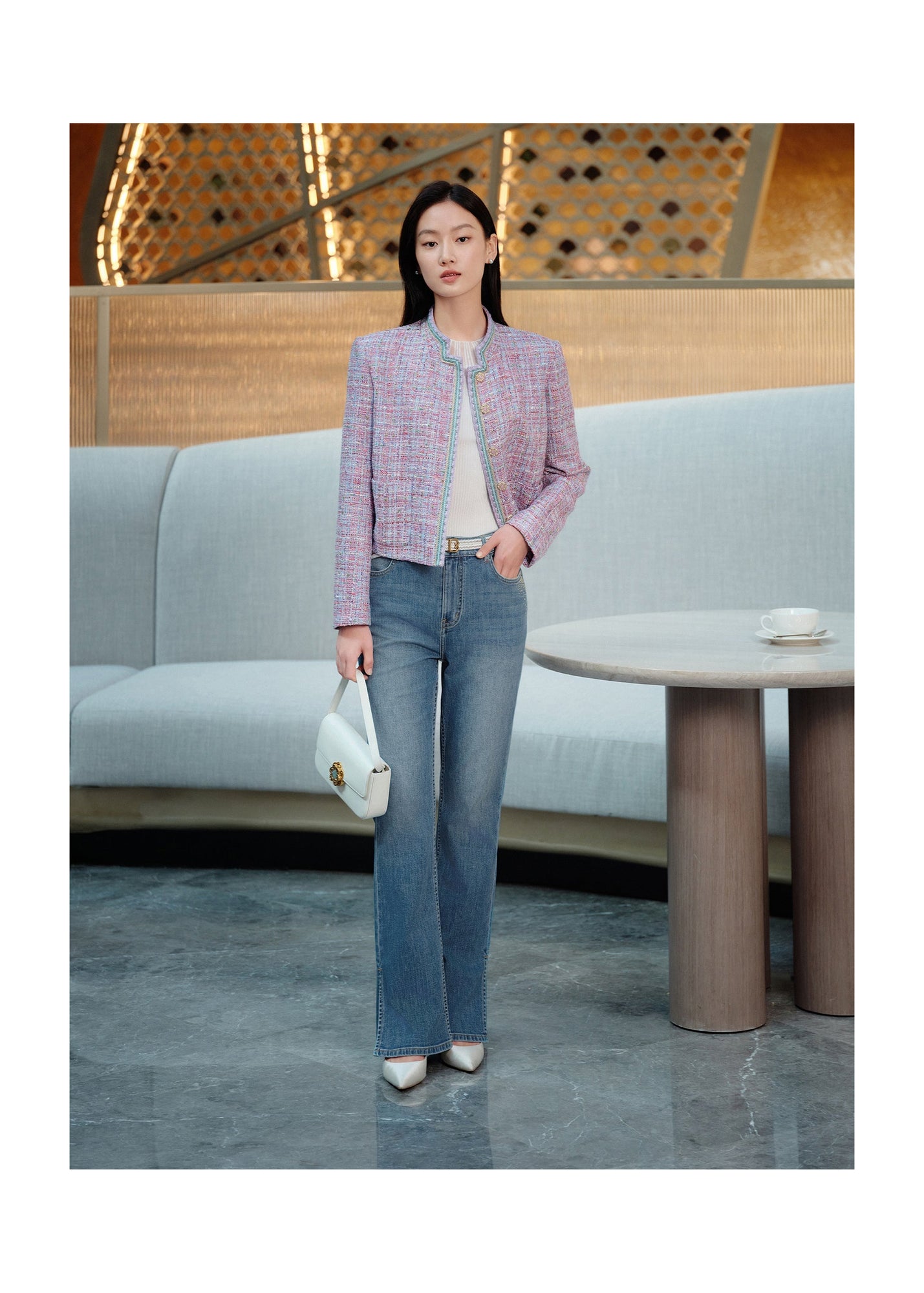 High-Waisted Flared Jeans | Blue