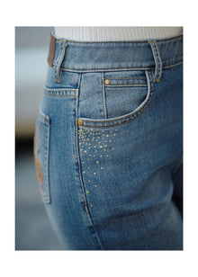 High-Waisted Flared Jeans | Blue