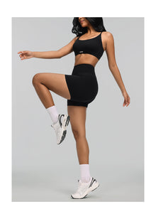 High-Waisted Impact Mesh Shorts | Black